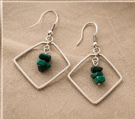 Aros con Piedras Verdes